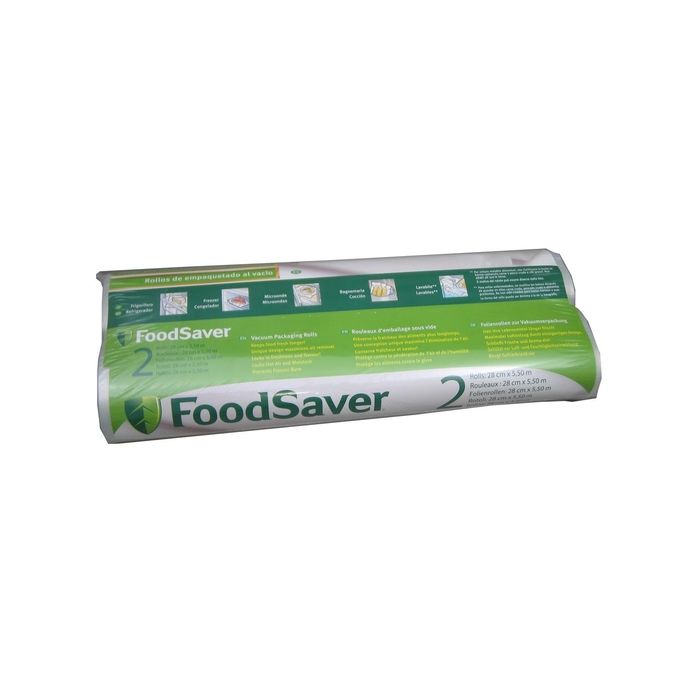 Bolsa FOOD SAVER 2 rollos 28cm x 5,5 metros