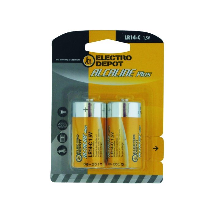 Pila ELECTRO DÉPÔT 2 PILAS R14 Alcalinas