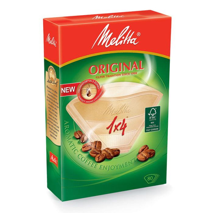 Filtros de café MELITTA Original 1x4 caja 80 unidades