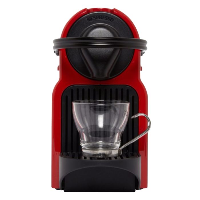 Cafetera de cápsulas KRUPS NESPRESSO Inissia XN1005 rojo + 14 cápsulas de regalo