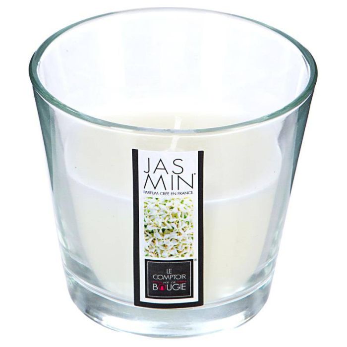 Vela perfumada vaso cristal 13cm colores surtidos