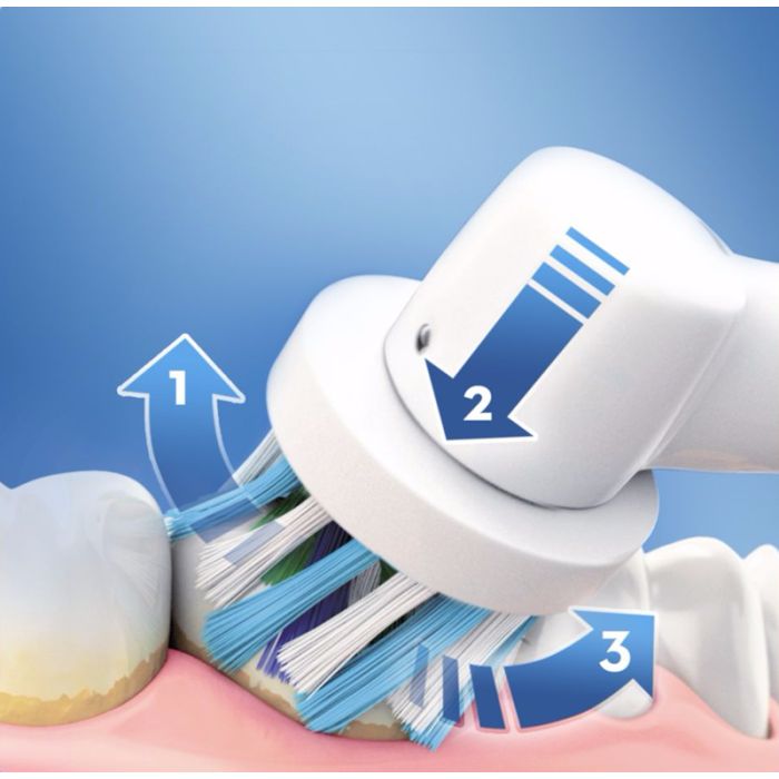 Cepillo de dientes ORAL-B PRO 760 CrossAction 3D con estuche y 2 recambios