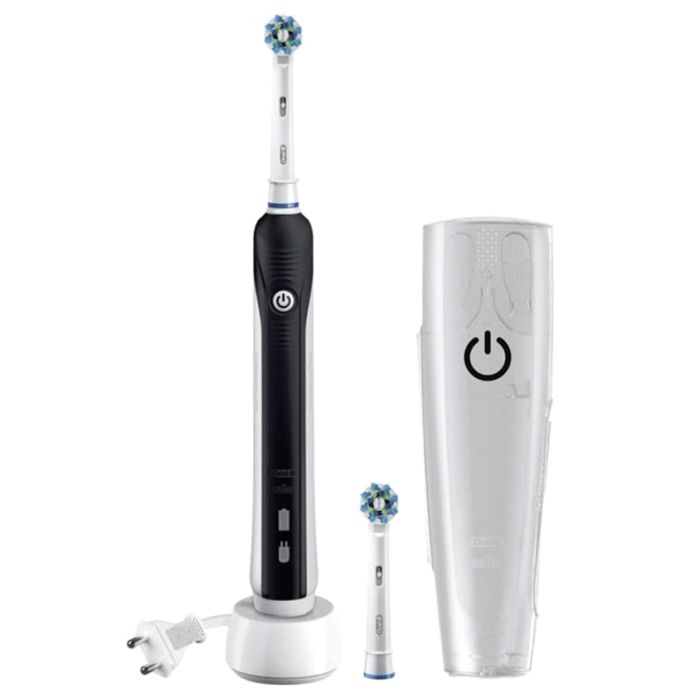 Cepillo de dientes ORAL-B PRO 760 CrossAction 3D con estuche y 2 recambios