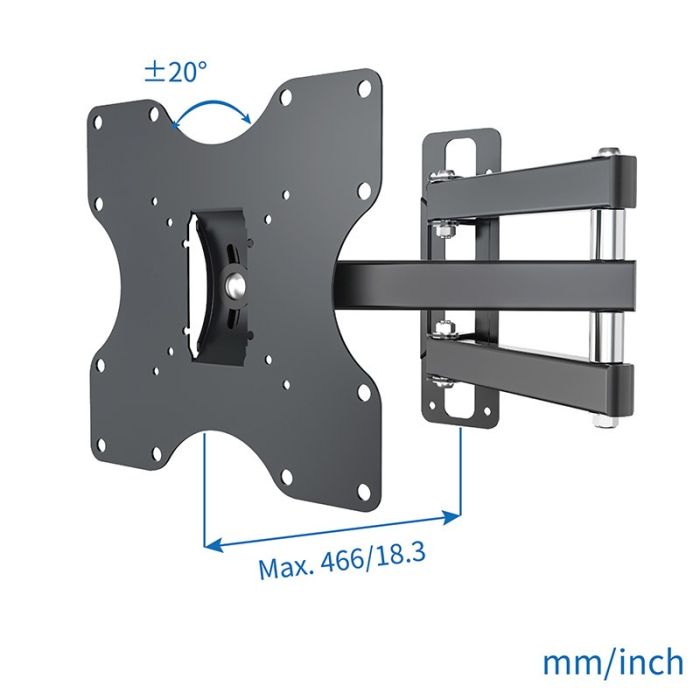 Soporte de pared para TV EDENWOOD N°3 articulado de 19