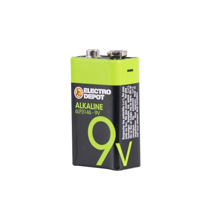 Pack pila ELECTRO DEPOT Alkaline 9V 6LR21 x 1 ud