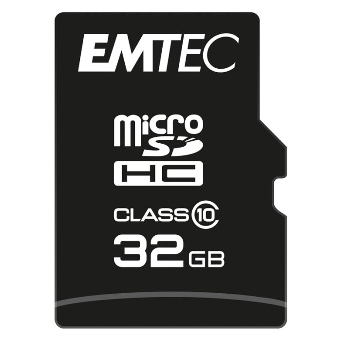 Tarjeta Micro SD EMTEC 32Gb C10 + adaptador