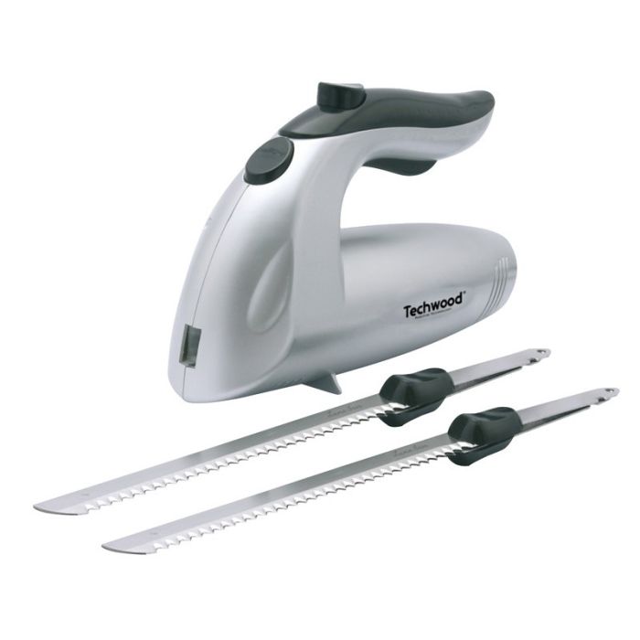 Cuchillo eléctrico TECHWOOD TCE-009 con 2 juegos de cuchillas