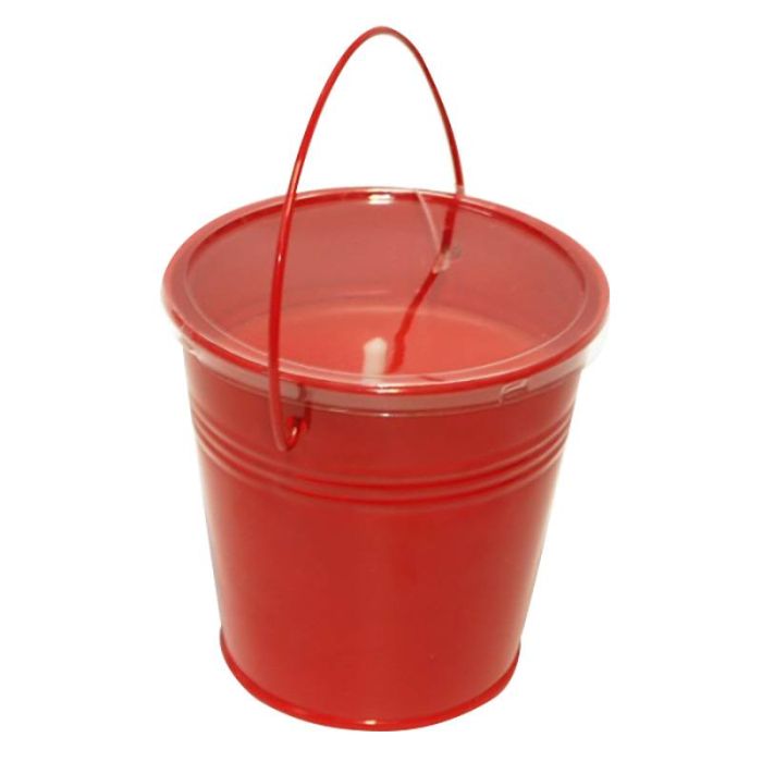 Vela de citronela vaso de metal 10cm colores surtidos