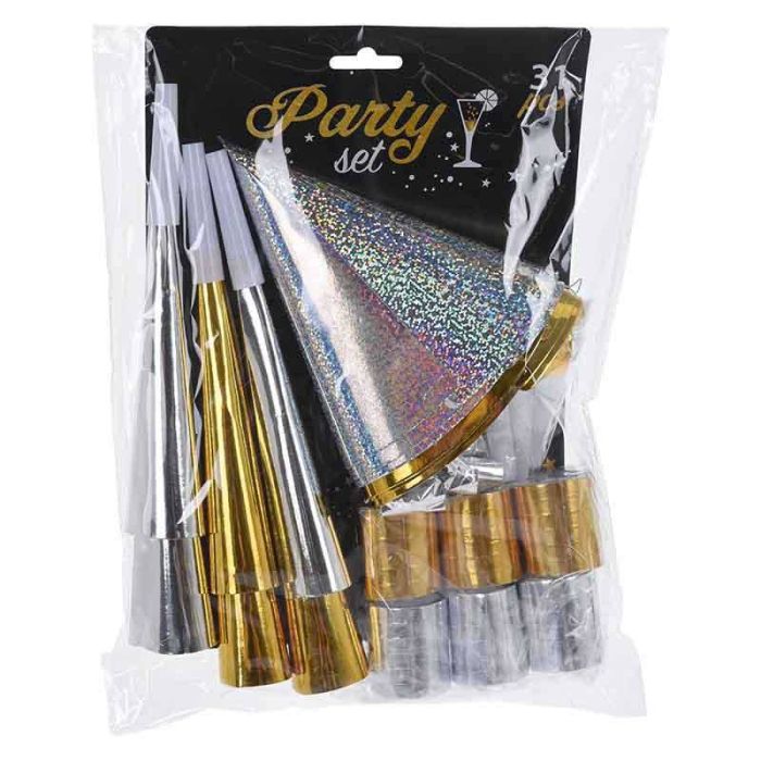 Kit para fiesta ( sombrero/globo/cuerno/confeti)