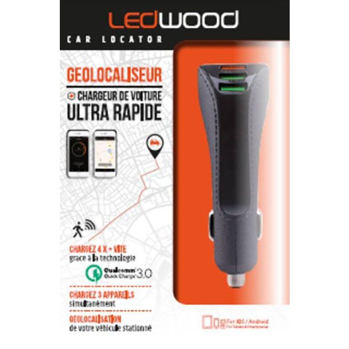 Cargador LEDWOOD Locator 3 puertos USB