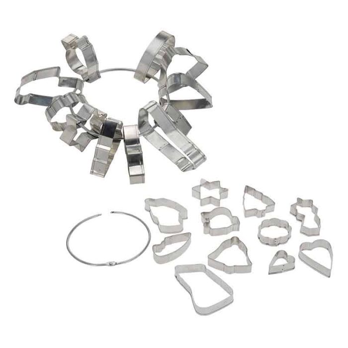 Set 11 moldes de metal para repostería