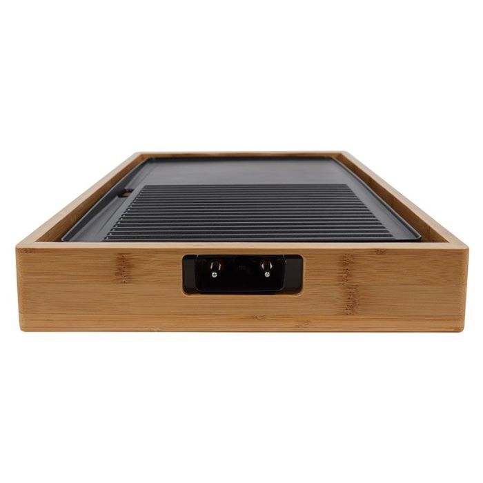 Plancha de asar COSYLIFE CL-PLB Bambú 2200W 30x67 cm