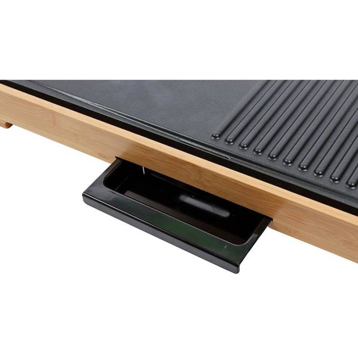Plancha de asar COSYLIFE CL-PLB Bambú 2200W 30x67 cm