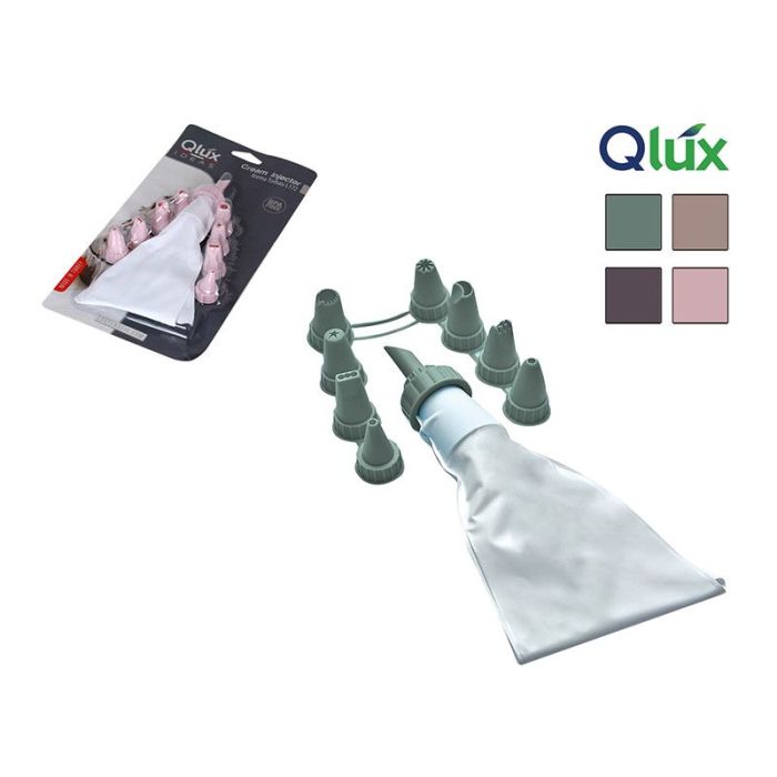 Manga pastelera con 8 boquillas Qlux