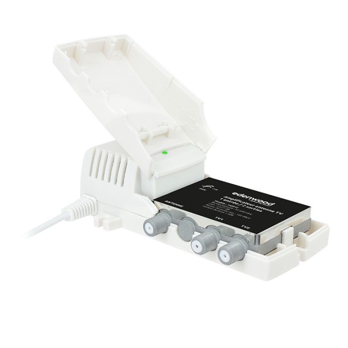 Amplificador de antena EDENWOOD 21 dB 2 salidas LTE 700