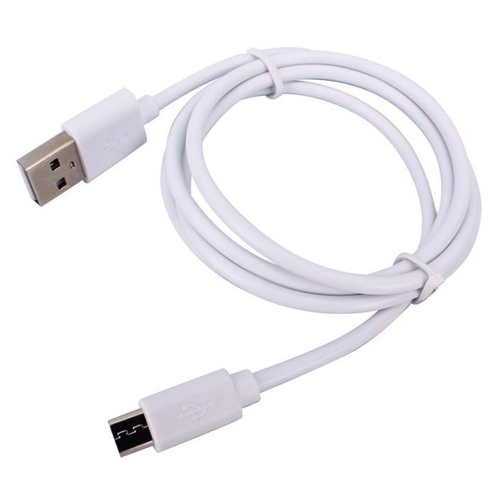 Cable de carga y sincronización universal HIGH ONE 1 metro blanco PVC MICRO USB