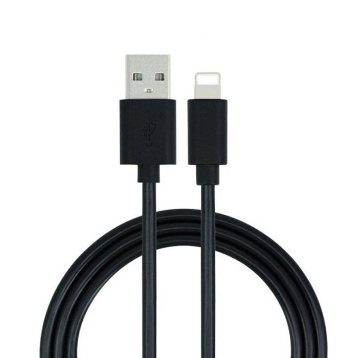Cable carga/sincroniz. iPhone EDENWOOD 1,5M negro PVC L