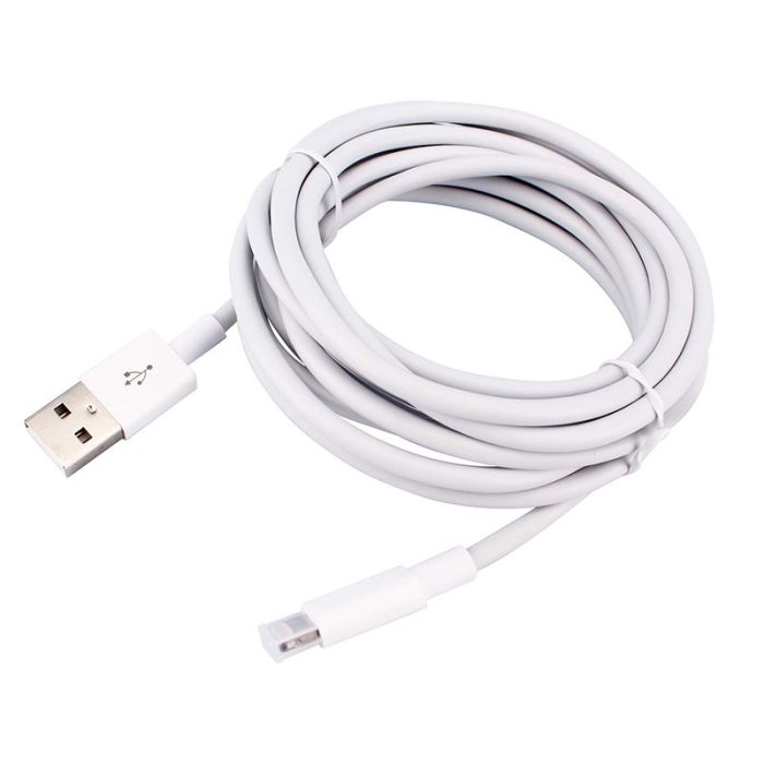 Cable de carga y sincroniz. EDENWOOD 2,5m iphone blanco