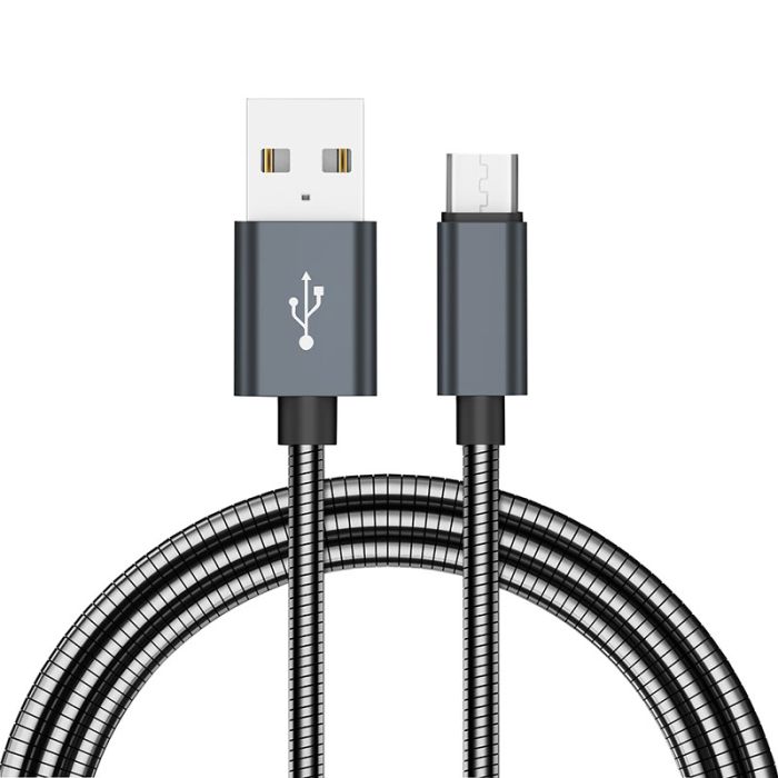 cable de carga y sincroniz. universal EDENWOOD 1m  negro metal