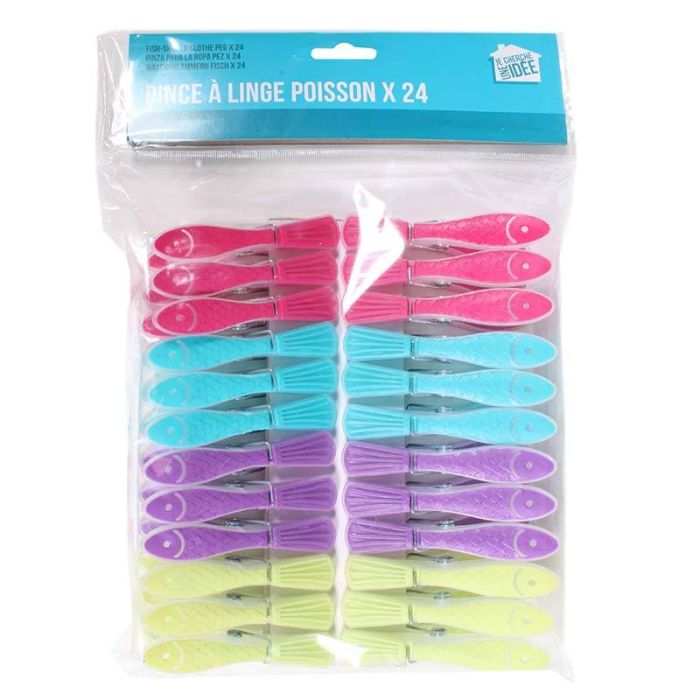 Pack de 24 pinzas para la ropa