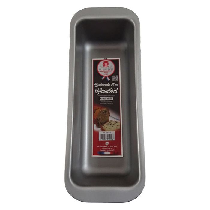 Molde de acero para tartas y bizcochos rectangular 26cm
