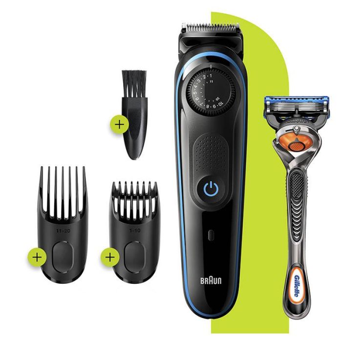 Barbero BRAUN BT3240 + Maquinilla Gillette Flexball					