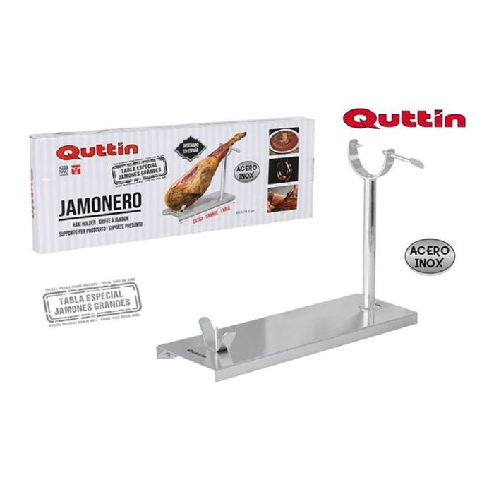 Soporte jamonero QUTTIN Inox 49x16 cm