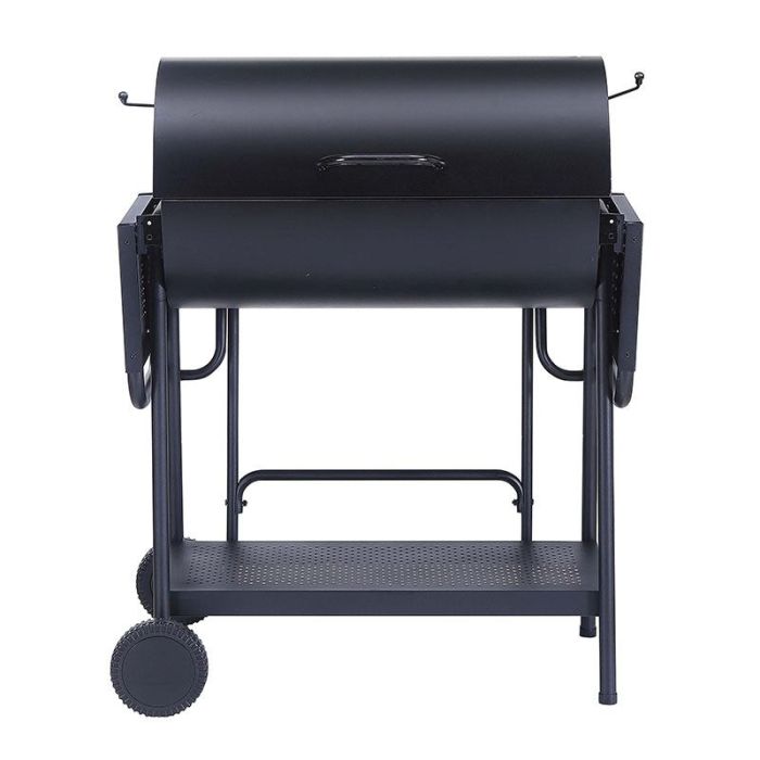 Barbacoa de carbón COSYLIFE CL-7244 doble barril apertura 180º