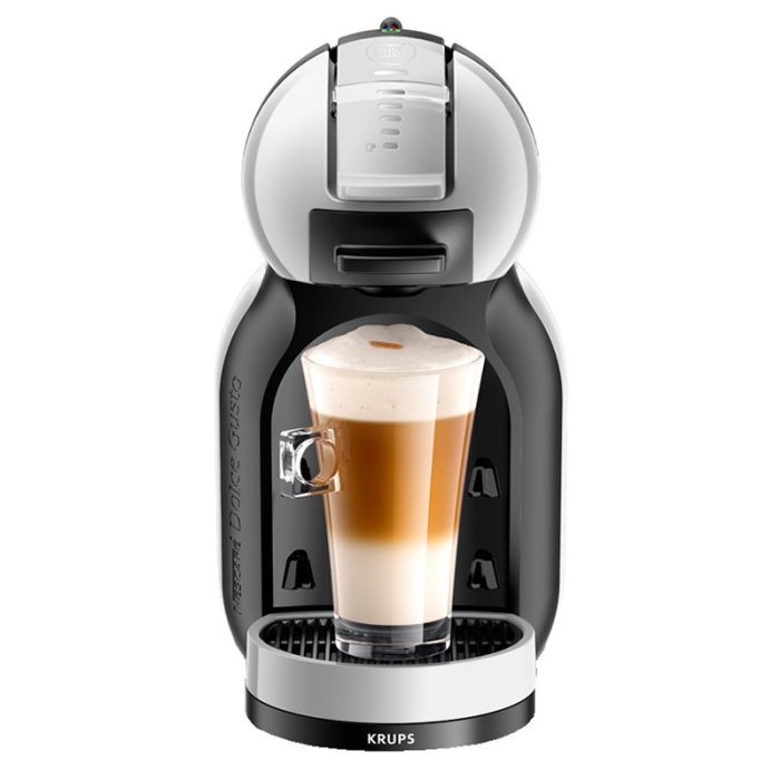 Cafetera de cápsulas KRUPS DOLCE GUSTO Mini Me YY4567FD gris antracita + 3 cajas de café