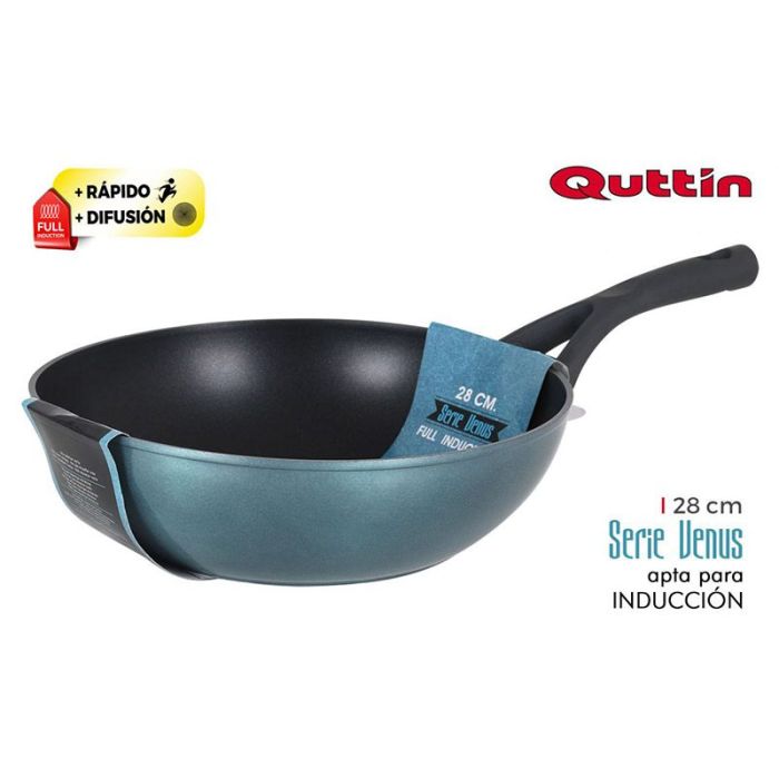 Wok QUTTIN aluminio forjado 28 cm