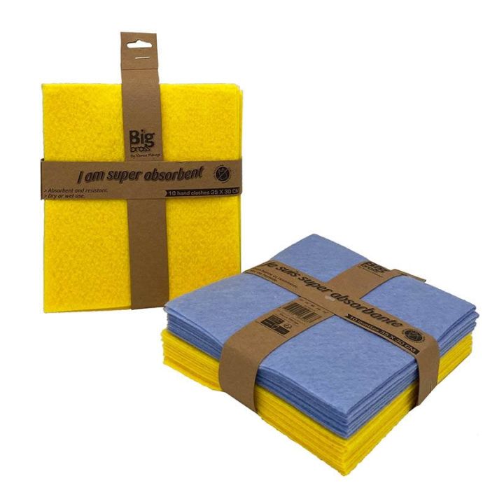 Pack 10 paños de viscosa 35x30cm