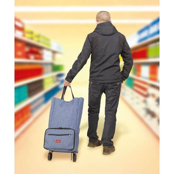 Bolsa trolley plegable JATA 994 vaquero 30 litros