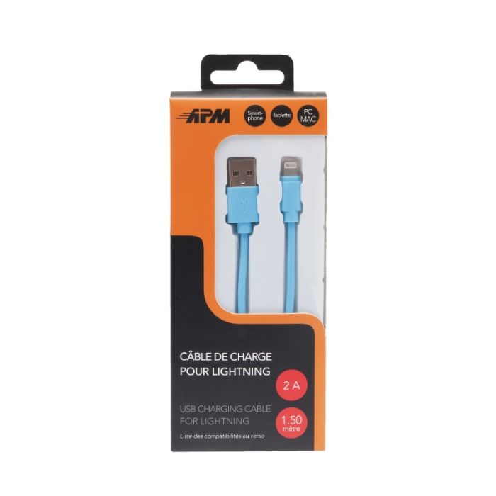 Cable APM 1,5M NO MFI azul