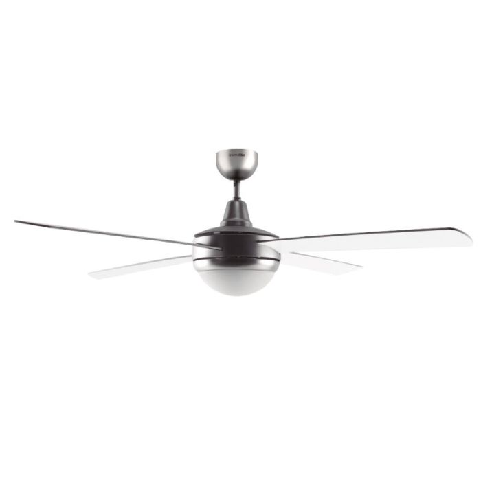 Ventilador de techo UNIVERSAL BLUE Siroco 3052X 4 aspas inox/blanco 132 cm.