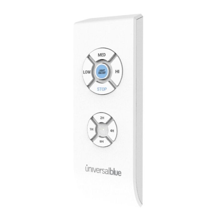 Ventilador de techo UNIVERSAL BLUE Siroco 3052X 4 aspas inox/blanco 132 cm.