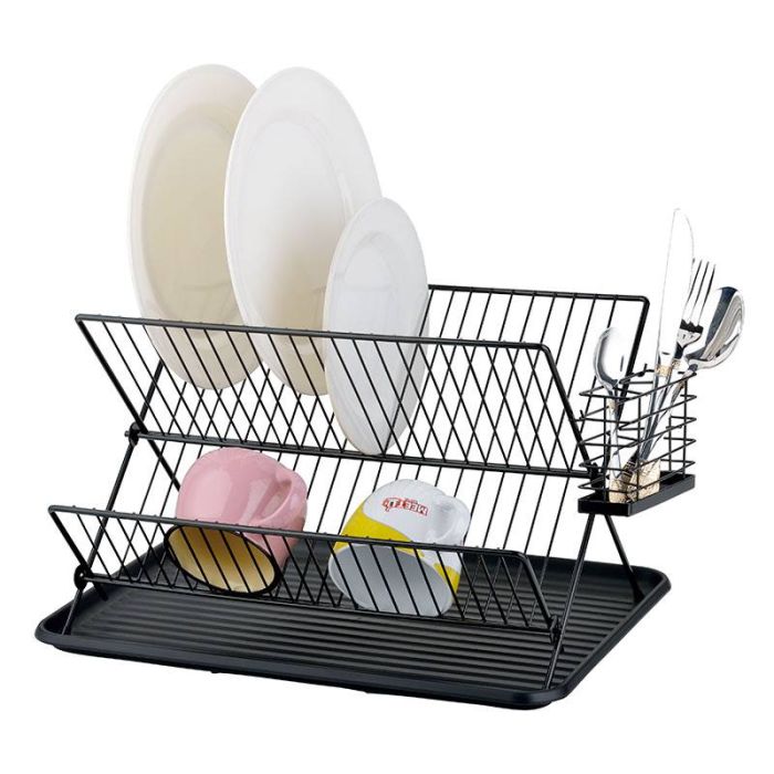 Escurridor de platos COSYLIFE plegable negro