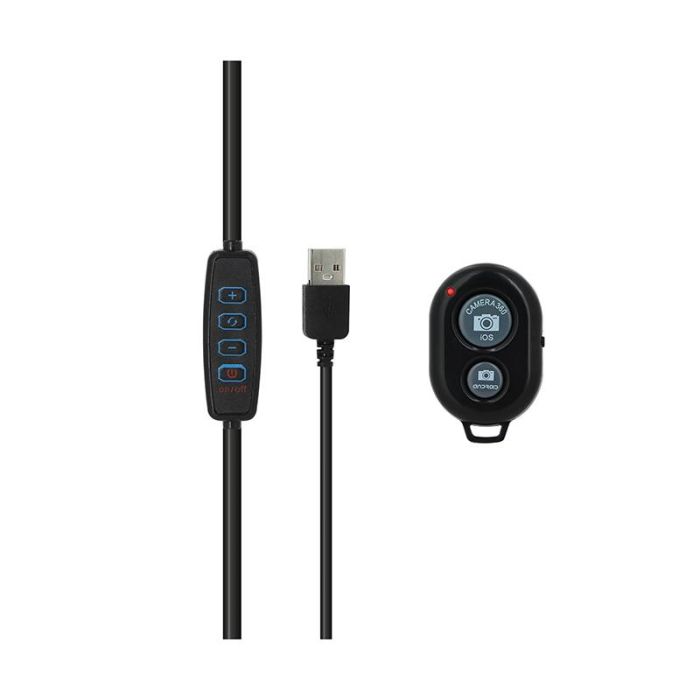 Anillo de luz FUJIONKYO 26 cm para selfie y video en trípode