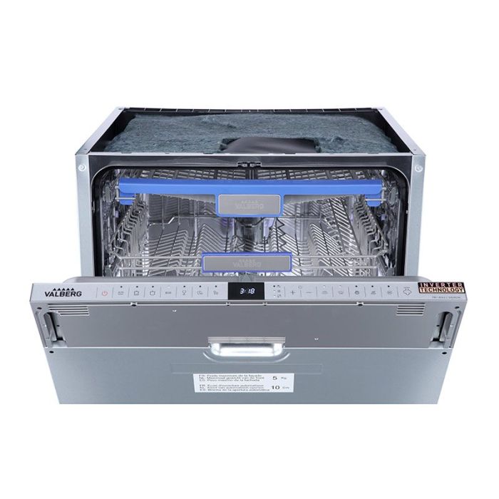 Lavavajillas 60 cm integrable apertura automática VALBERG FBI 14S42 C SAD929C/2 (14SER/10L/42DB/C)