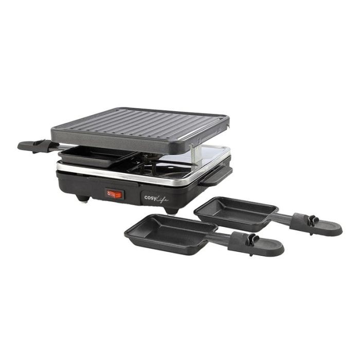 Raclette COSYLIFE CL-R4P 4 personas + piedra