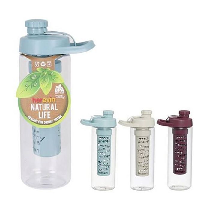 Botella agua c/infusor HEREVIN 650ml