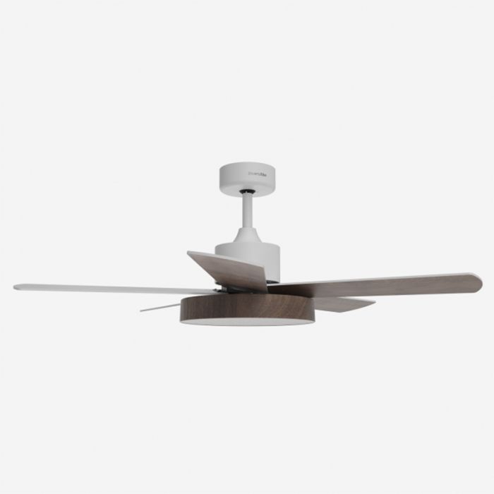 Ventilador de techo UNIVERSALBLUE Levante 4048W 5 aspas blanco/madera 122 cm.