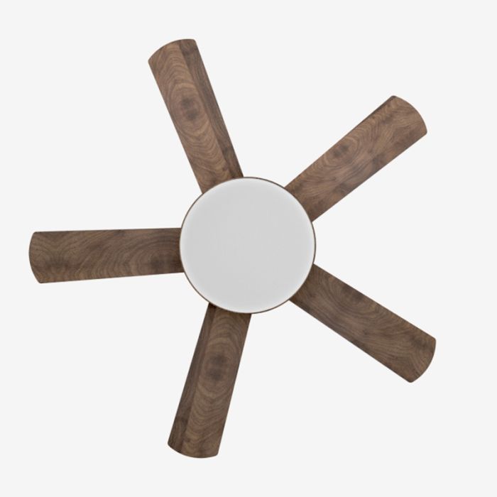 Ventilador de techo UNIVERSALBLUE Levante 4048W 5 aspas blanco/madera 122 cm.