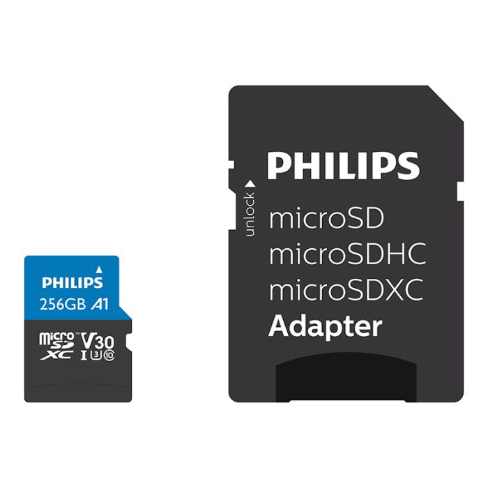 Tarjeta Micro SD PHILIPS Clase 10 de 256Gb