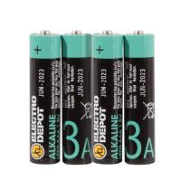 Pack pilas ELECTRO DEPOT Alkaline LR03 AAA x 4 uds Pack pilas ELECTRO DEPOT Alkaline LR03 AAA x 4 uds