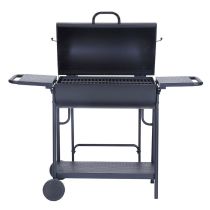 Barbacoa de carbón COSYLIFE CL-7244 doble barril apertura 180º