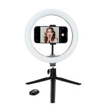Anillo de luz FUJIONKYO 26 cm para selfie y video en trípode Anillo de luz FUJIONKYO 26 cm para selfie y video en trípode