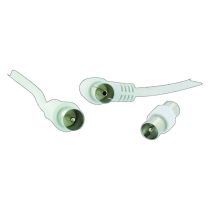 Cable de antena EDENWOOD 2 metros macho - hembra blanco Cable de antena EDENWOOD 2 metros macho - hembra blanco