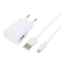 Adaptador HIGH ONE SECTEUR 2,4AA + cable lightning blanco 1M Adaptador HIGH ONE SECTEUR 2,4AA + cable lightning blanco 1M