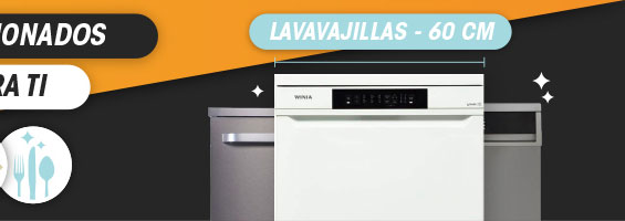 Lavavajillas libre instalación 60cm