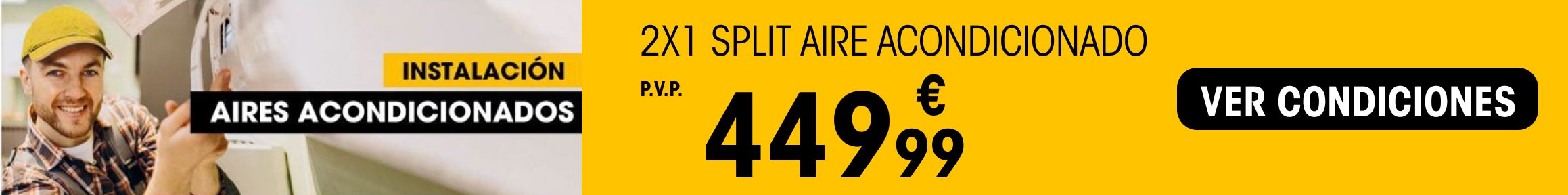 condiciones de instalacion 2x1 split aire acondicionado Electro Depot
